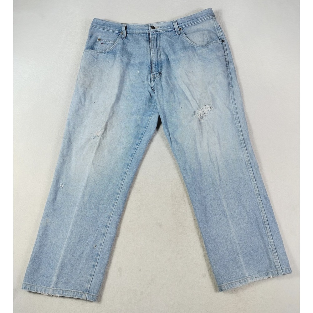Vintage Walls Jeans Mens 40 Blue Relaxed Fit Straight Denim Distressed Workwear